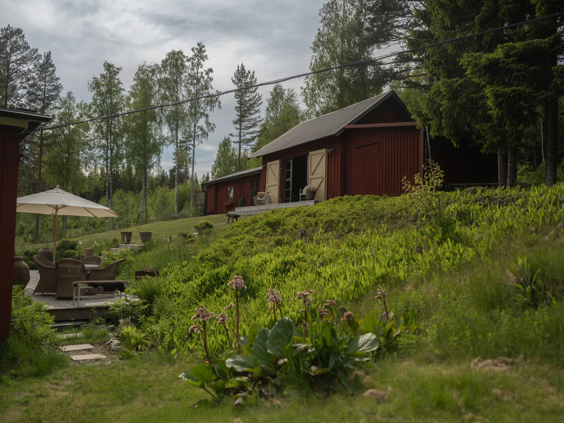 red wooden house in Sweden red wooden house in Sweden
