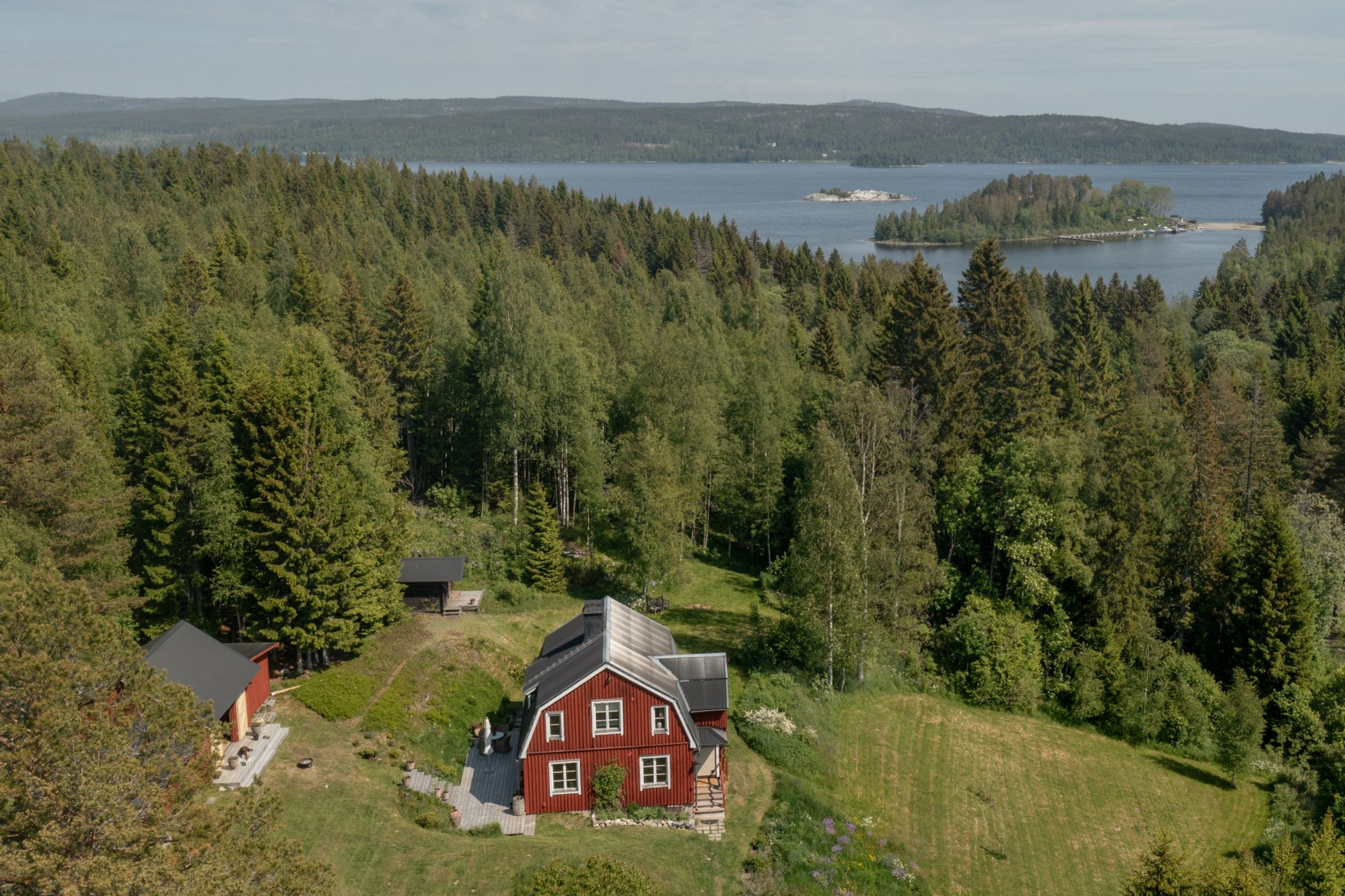 red wooden house in Sweden red wooden house in Sweden