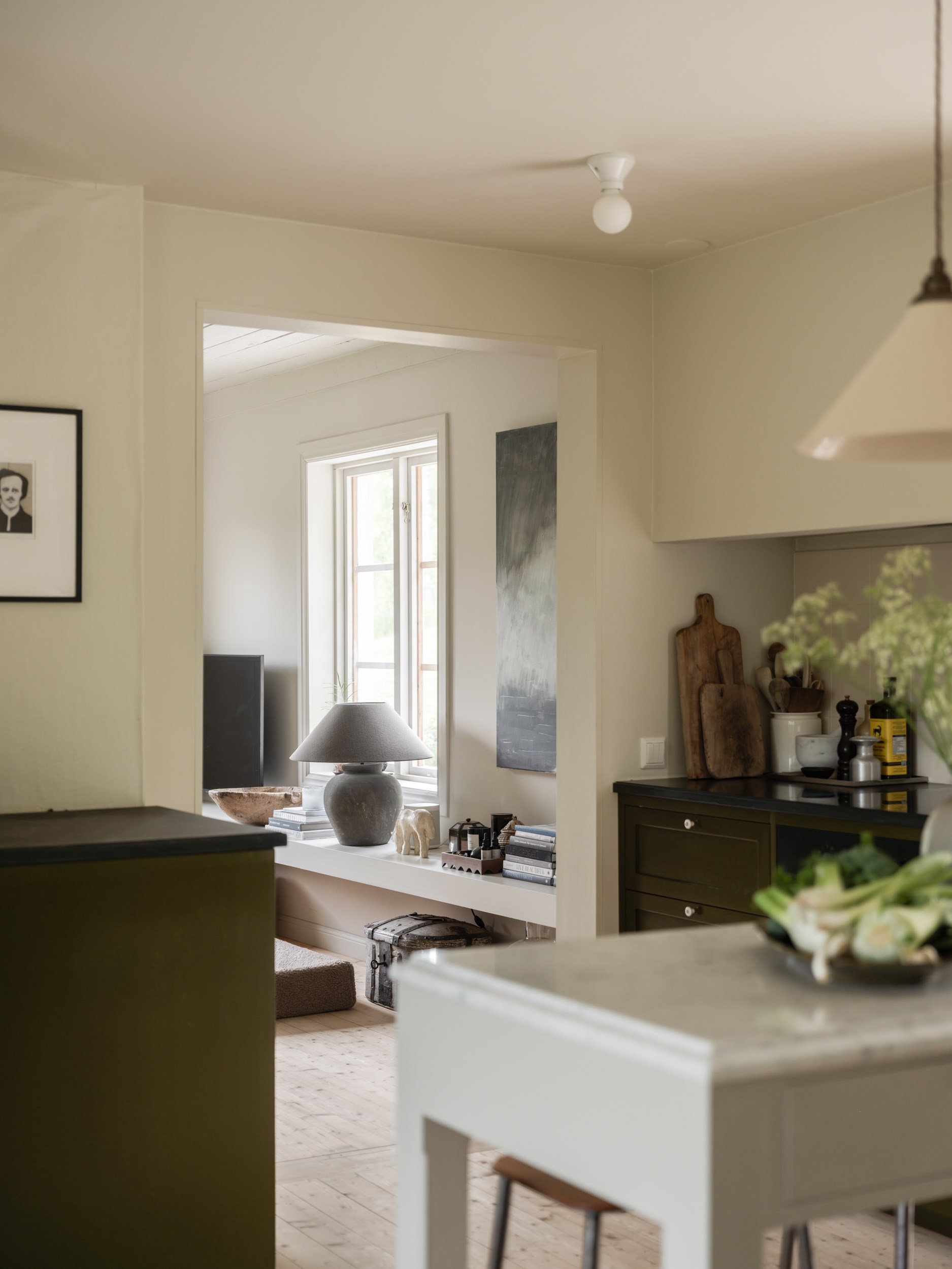 khaki kitchen and living room neutral tons Scandinavian decor khaki kitchen and living room neutral tons Scandinavian decor