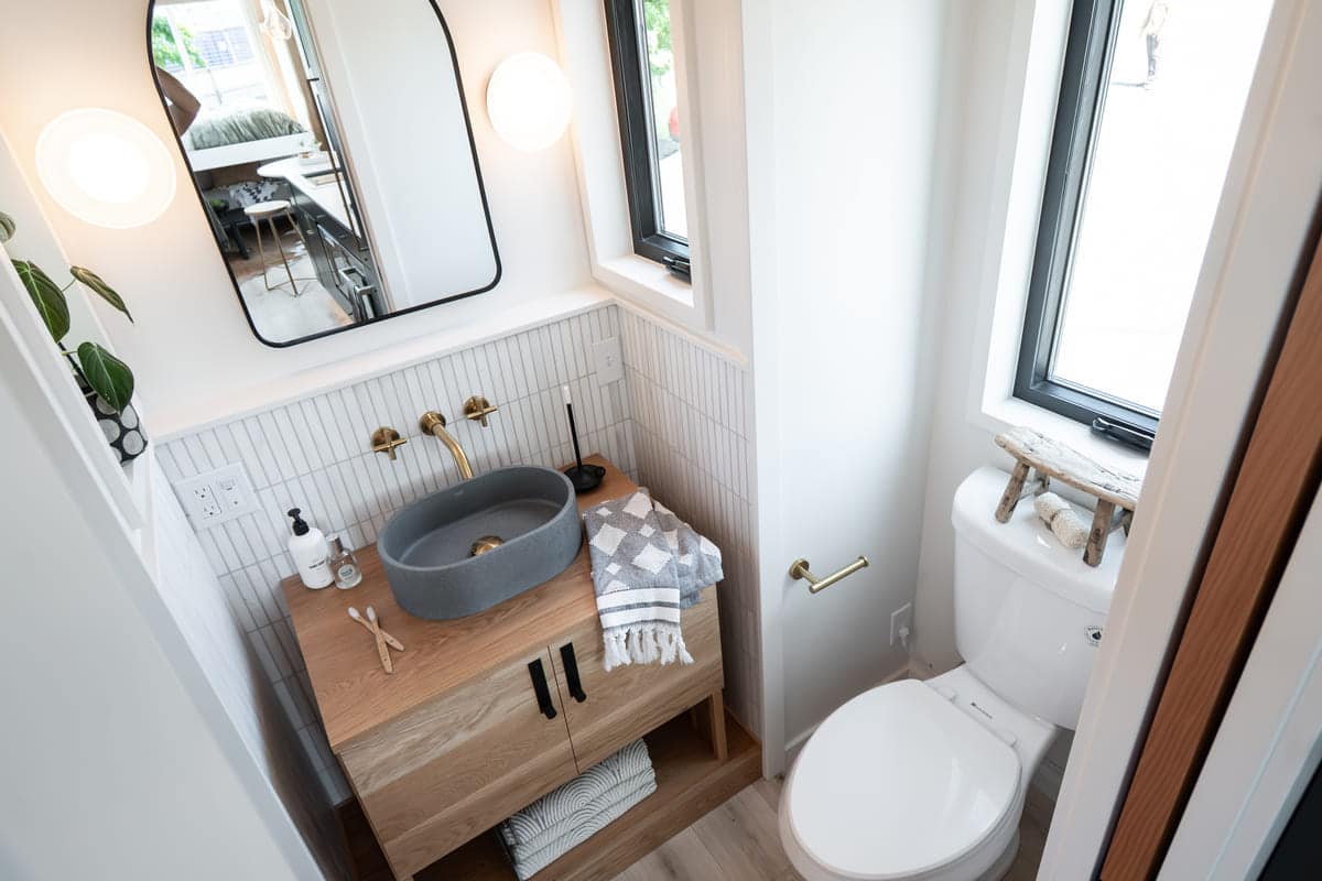 salle de bain bois et grise salle de bain bois et grise