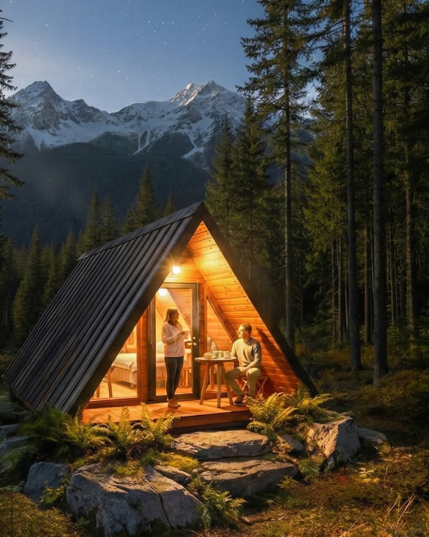 chalet A-Frame France mini maison 28m2 Cistébois chalet A-Frame France mini maison 28m2 Cistébois