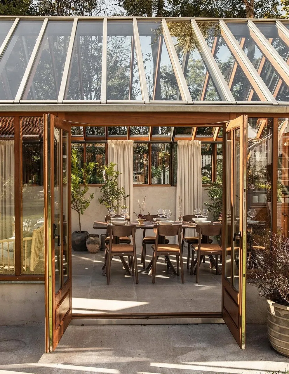 salle à manger dans orangerie salle à manger dans orangerie