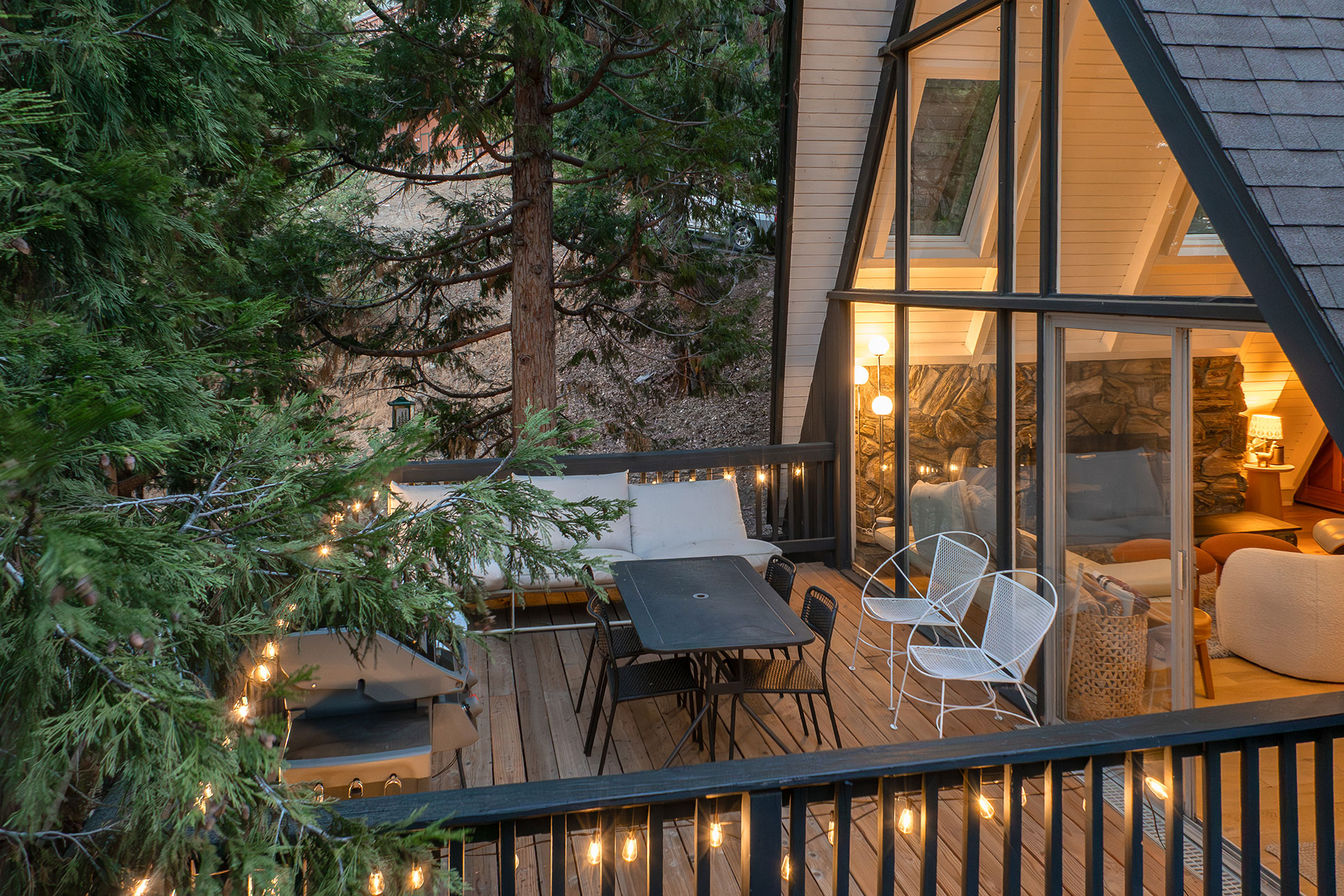 terrasse maison A-Frame Californie