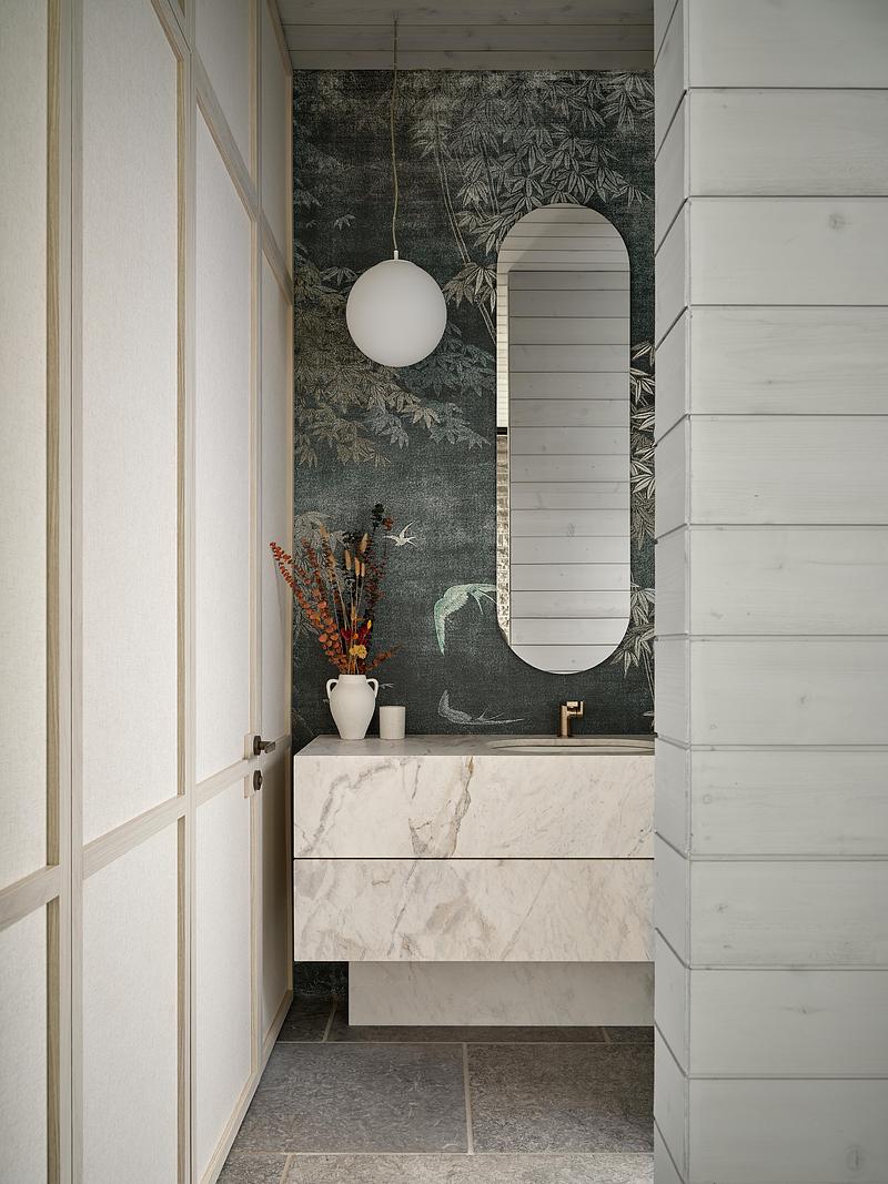 bathroom contemporary pool house