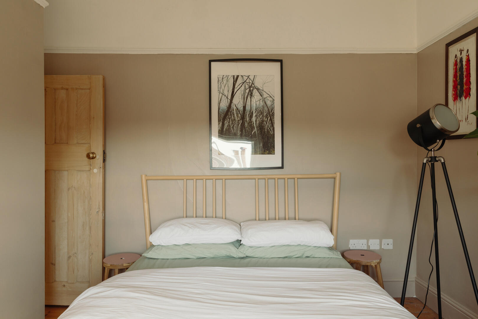 chambre beige maisonnette victorienne dans le Kent chambre beige maisonnette victorienne dans le Kent