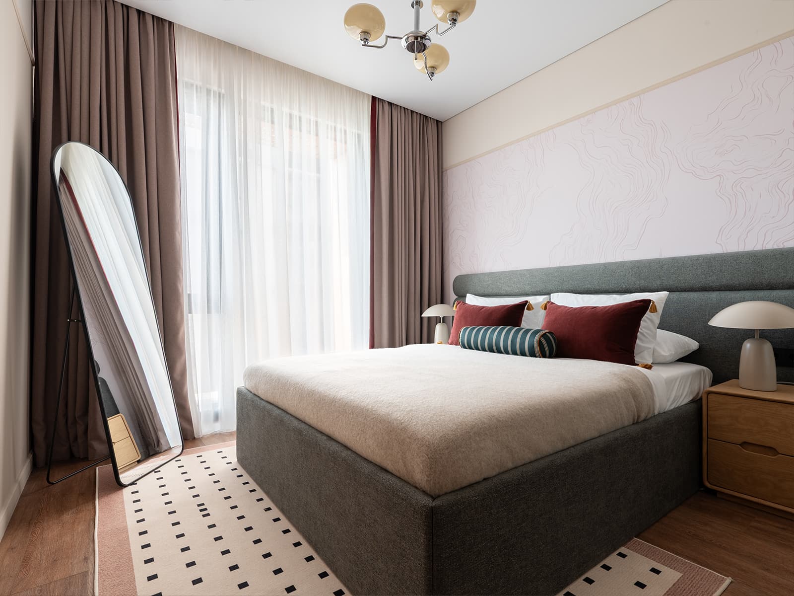 chambre décoration contemporaine petit appartement de 42m2