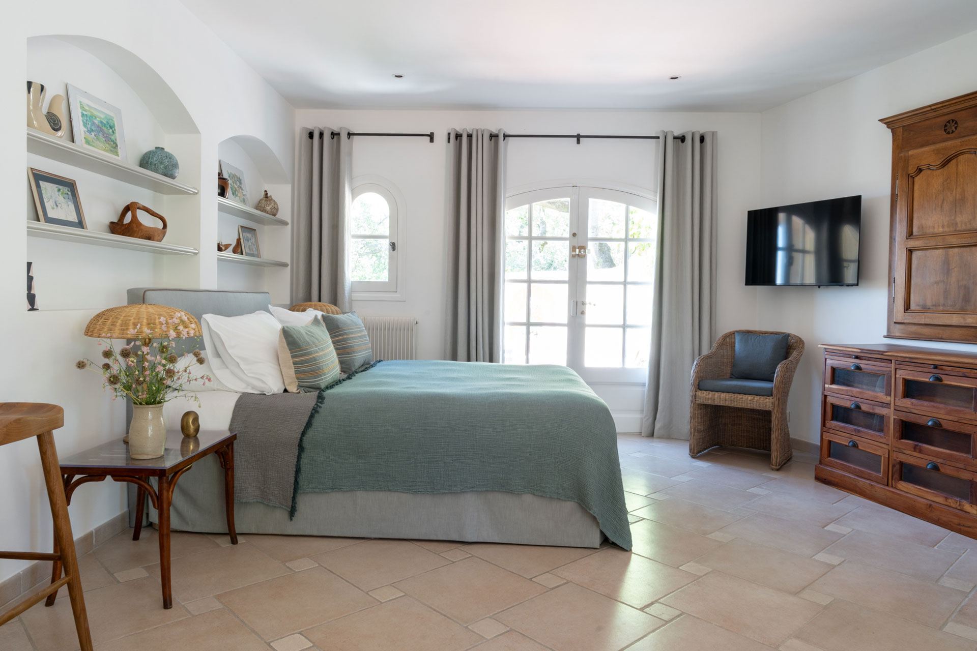 chambre décoration classique chic maison provençale Casa del Sol Grasse