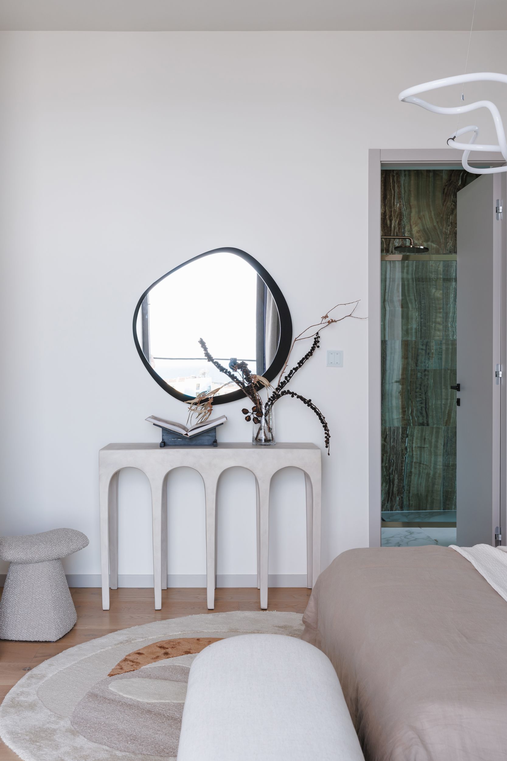 chambre tons naturels décoration contemporaine