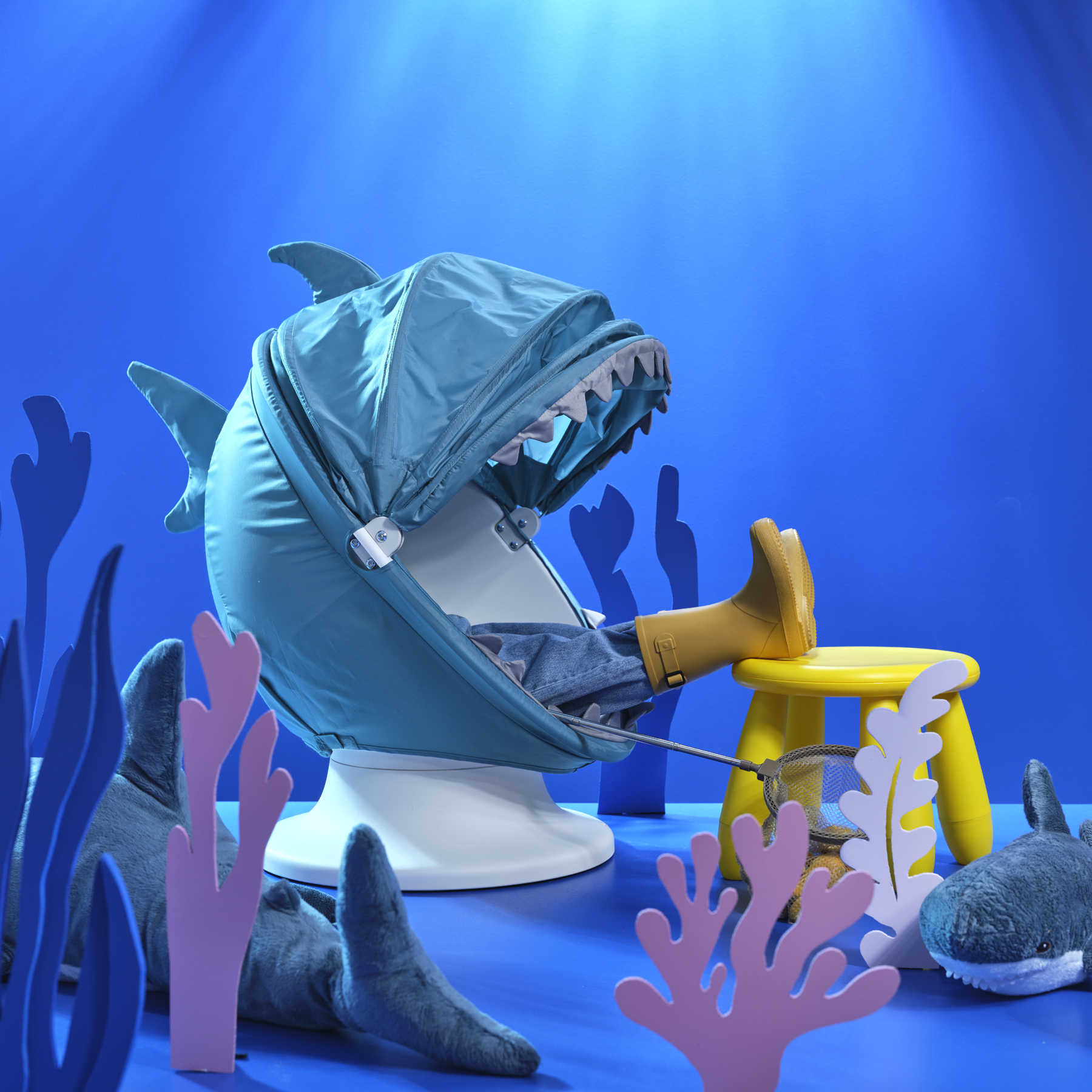 fauteuil bleu requin IKEA collection automne octobre 2026