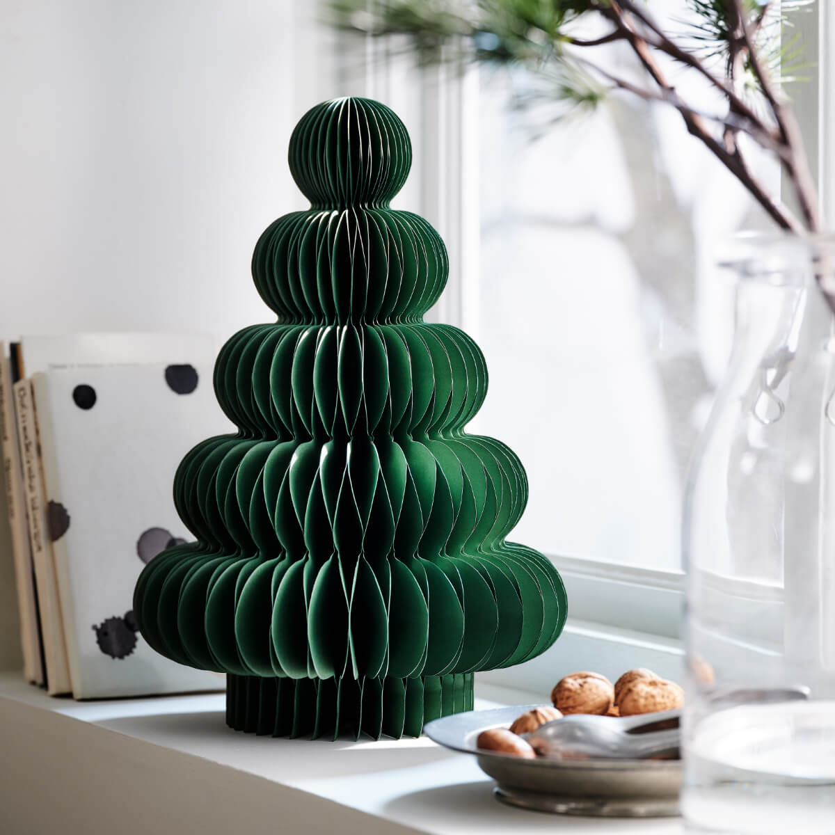 sapin en papier vert