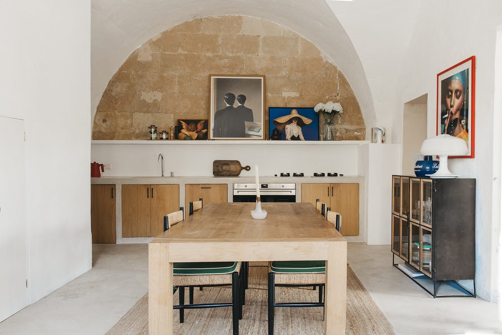 cuisine et salle à manger maison de ville à Minorque