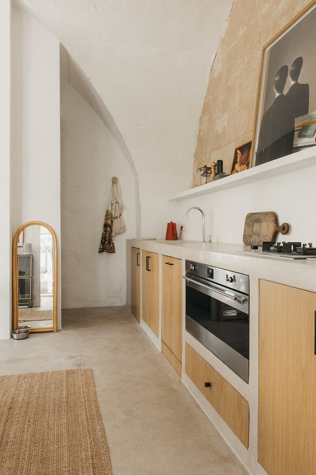 cuisine maison de ville à Minorque décoration contemporaine