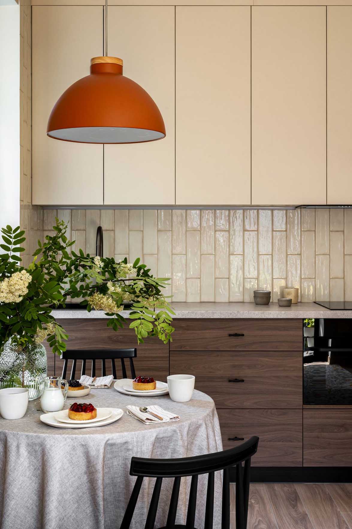 kitchen and dining room contemporary decor 38sqm apartment