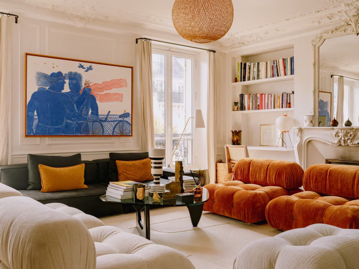 salon décoration design appartement haussmannien Paris salon décoration design appartement haussmannien Paris