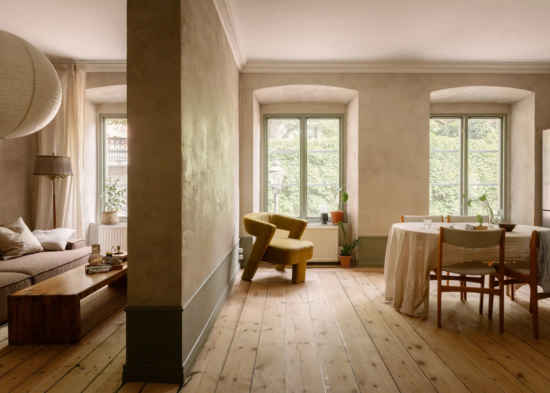 living room 56sqm apartement Scandinavian decor