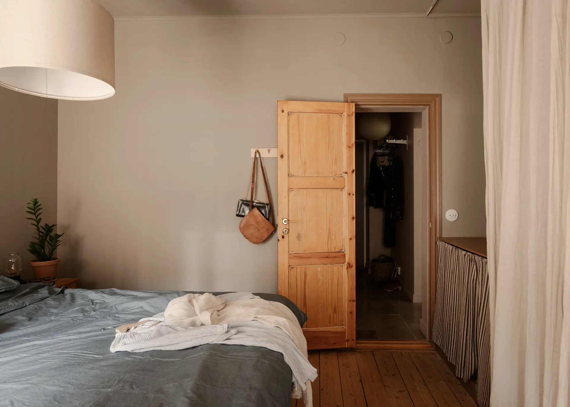 bedroom with walk in closet
