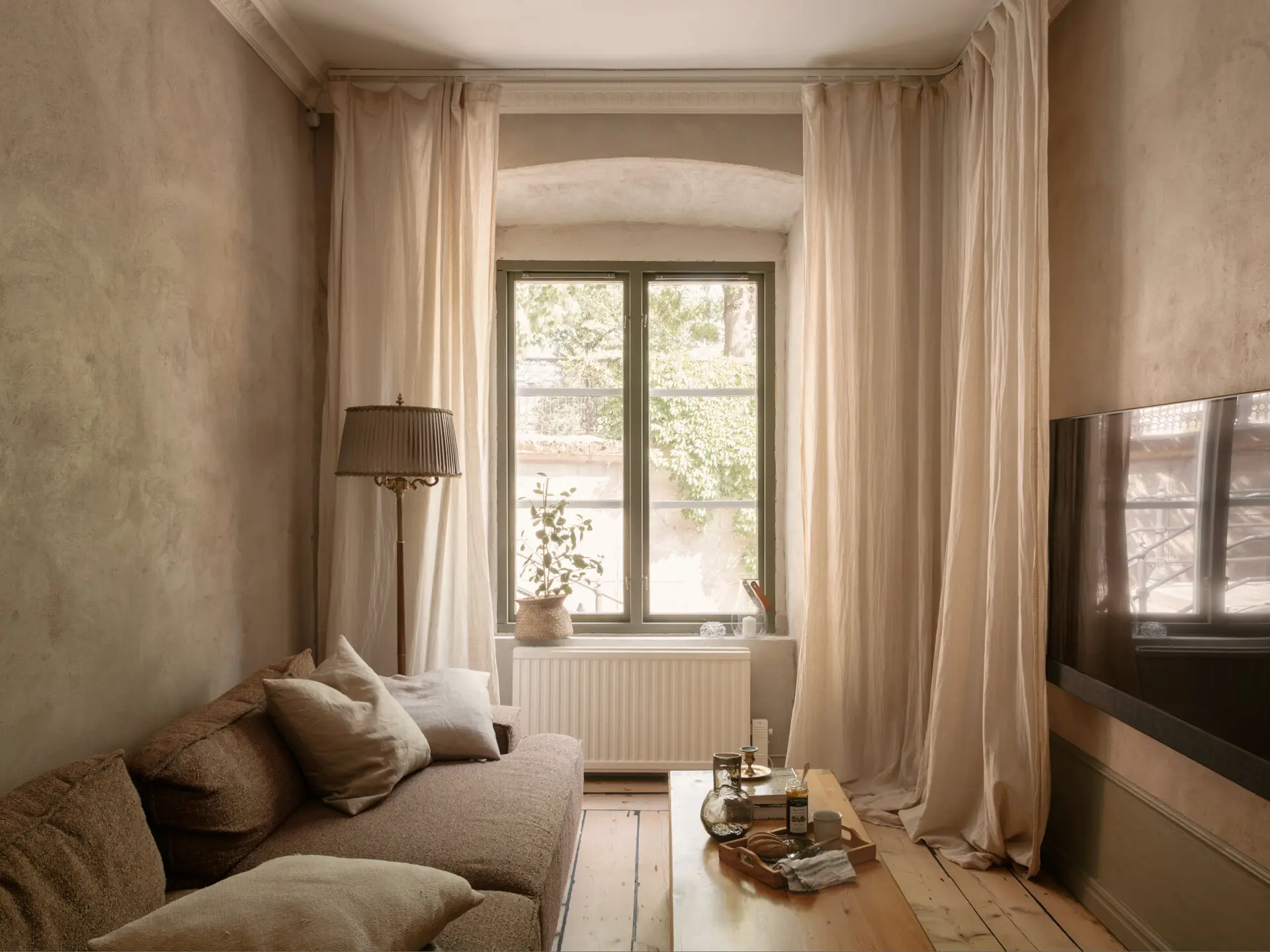 living room 56sqm apartement Scandinavian decor