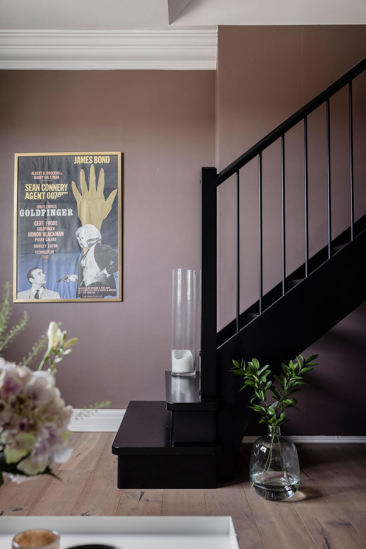 salon avec escalier décoration scandinave duplex 118m2