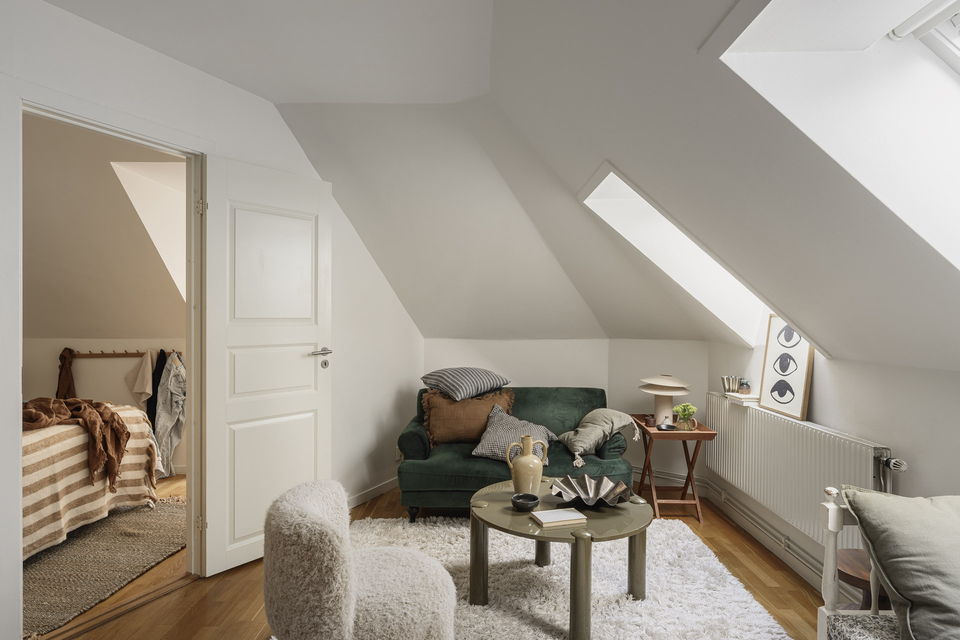 salon décoration scandinave appartement 49m2