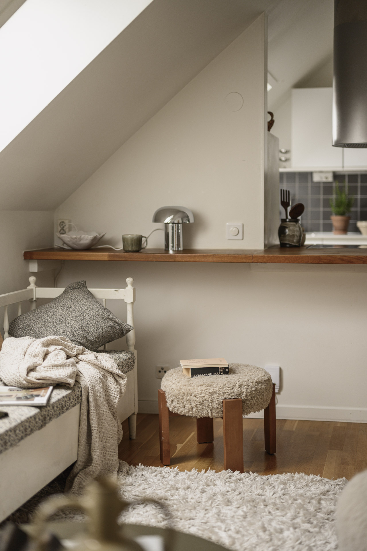 cuisine ouverte décoration scandinave appartement 49m2