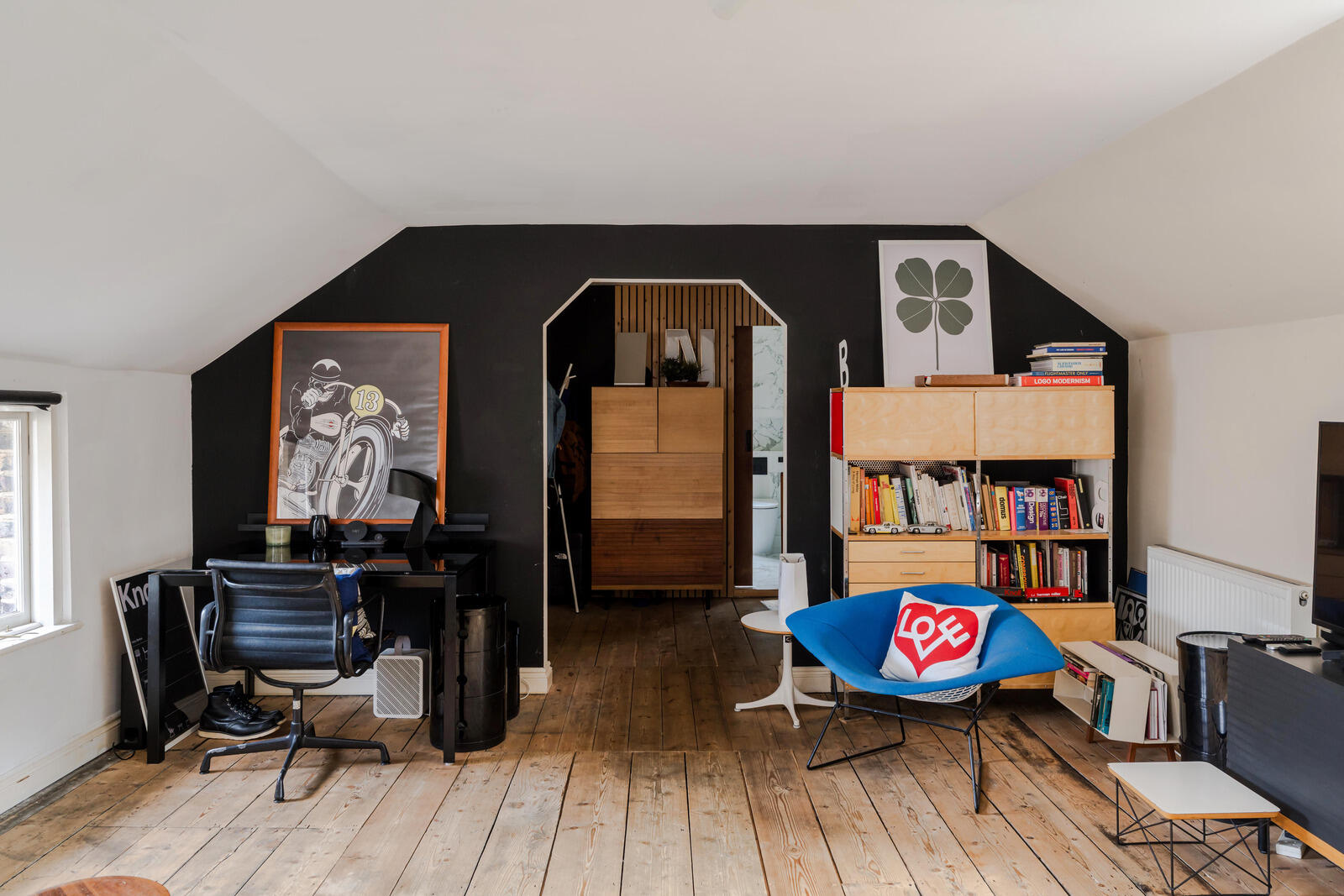 bureau appartement dans maison géorgienne rénovée Angleterre