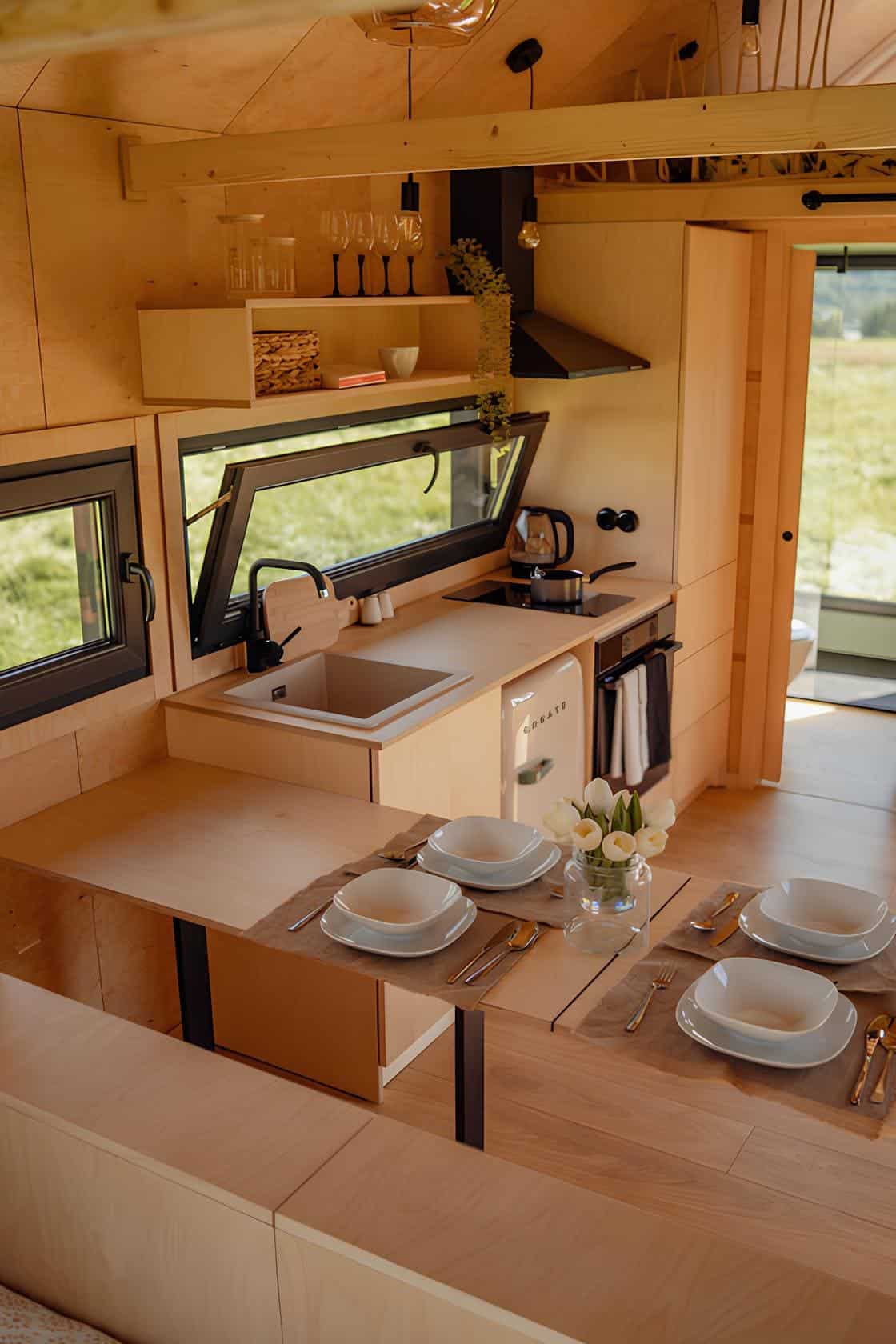cuisine tiny house de 27m2 Julia Vagabond Haven cuisine tiny house de 27m2 Julia Vagabond Haven