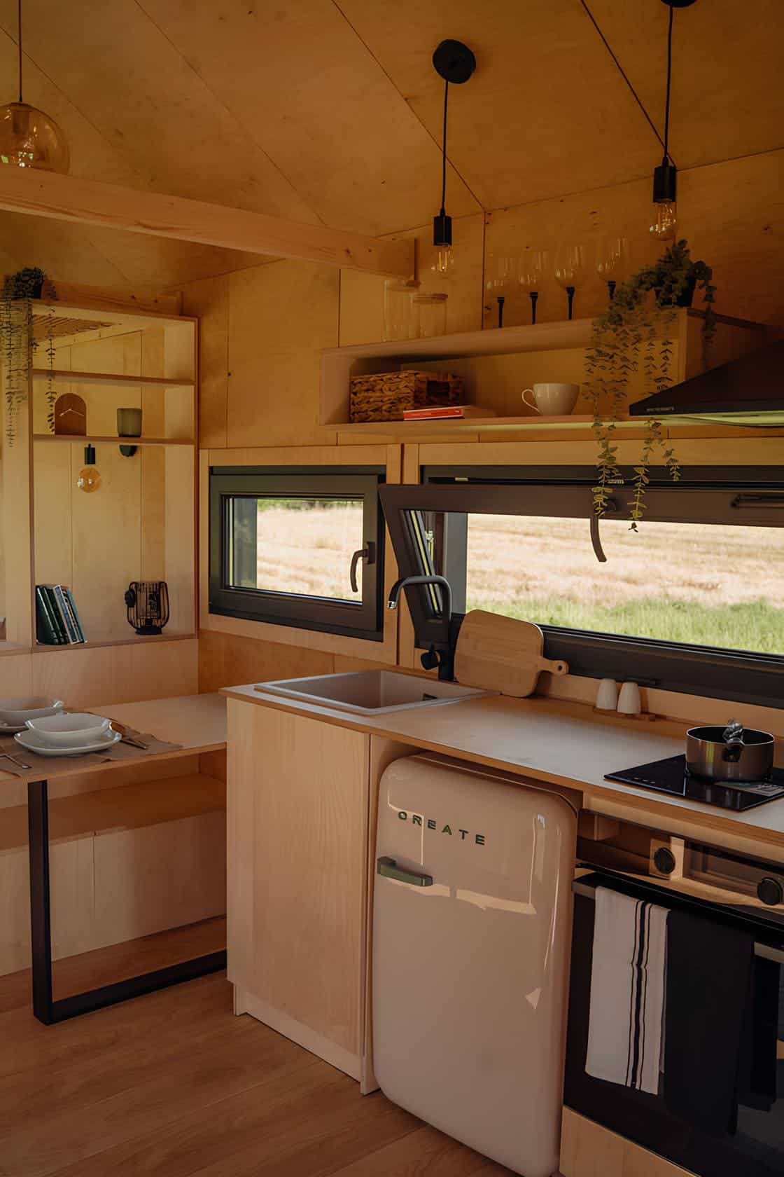 cuisine tiny house de 27m2 Julia Vagabond Haven cuisine tiny house de 27m2 Julia Vagabond Haven