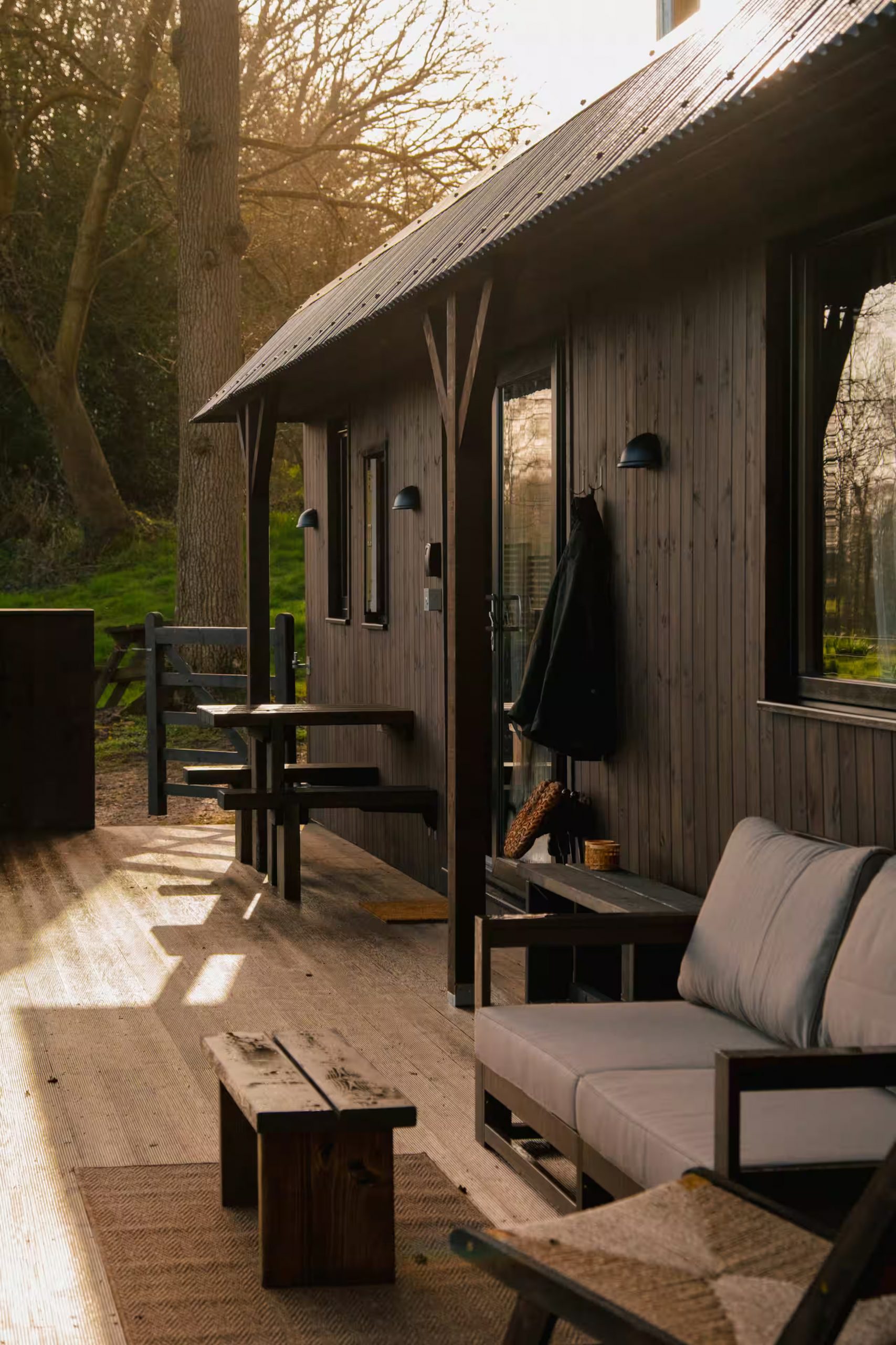 terrace small wooden house in Devon The Nook