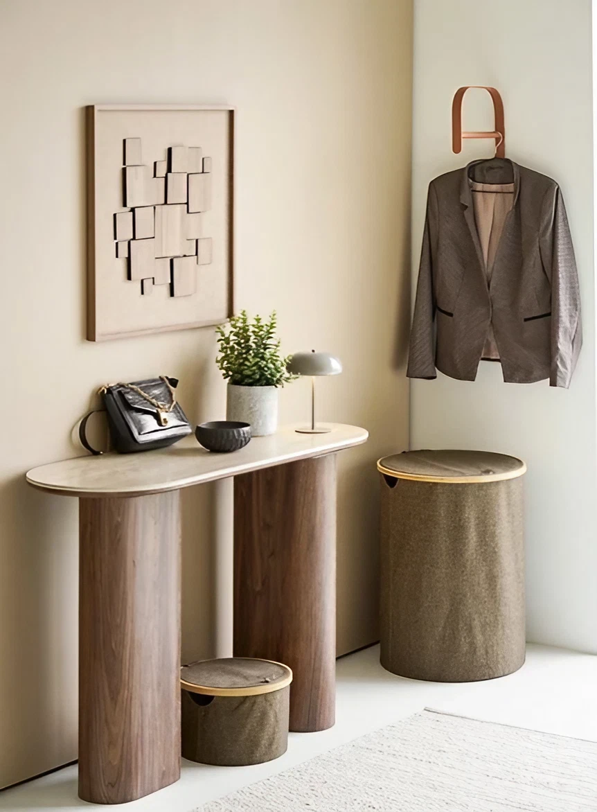 entrée avec console en bois Conforama Suisse