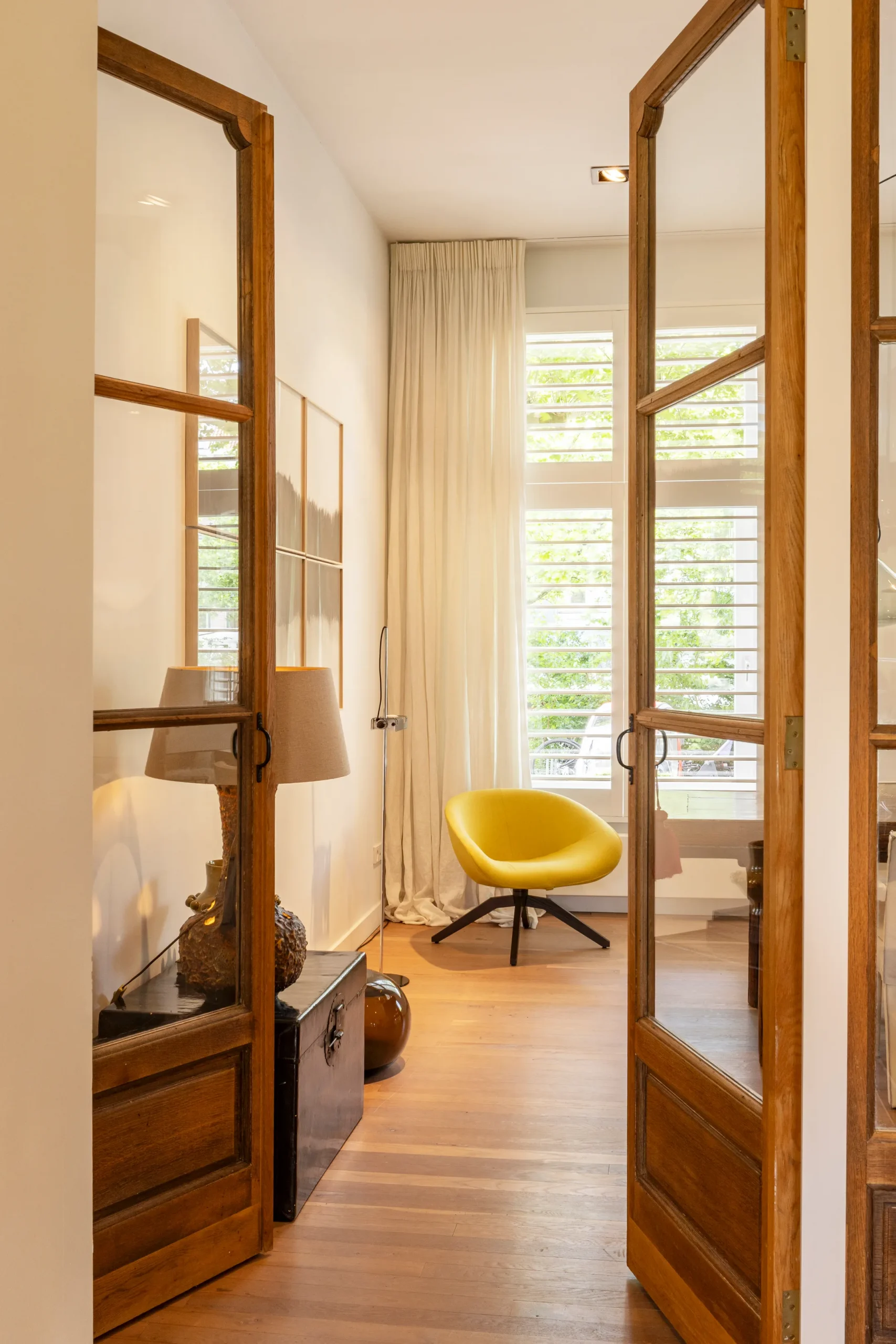 living room 191sqm duplex apartment contemporary decor Amsterdam