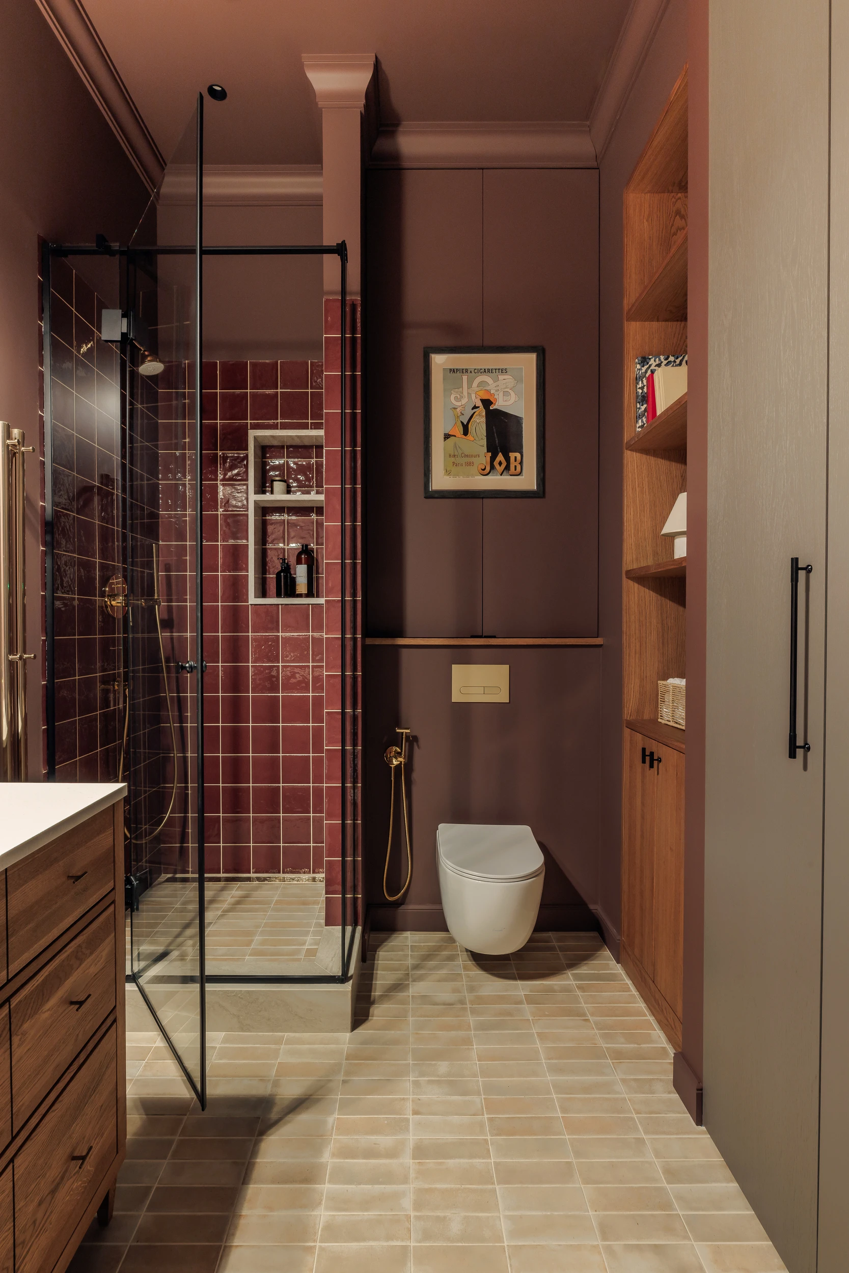 salle de bain bordeaux petit appartement de 48m2