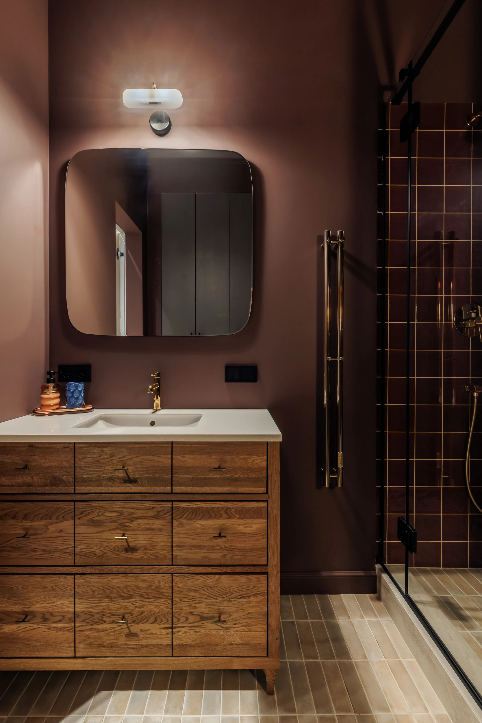 salle de bain bordeaux petit appartement de 48m2