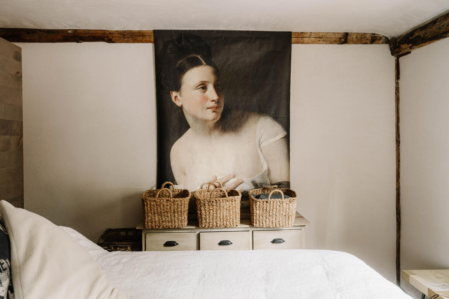 chambre décoration vintage et rustique maison géorgienne Londres chambre décoration vintage et rustique maison géorgienne Londres