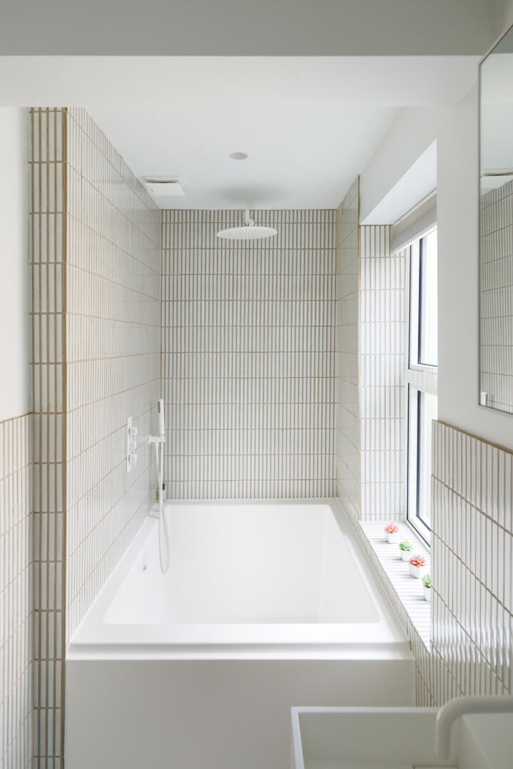 salle de bain design carrelage japonais blanc joints beige salle de bain design carrelage japonais blanc joints beige