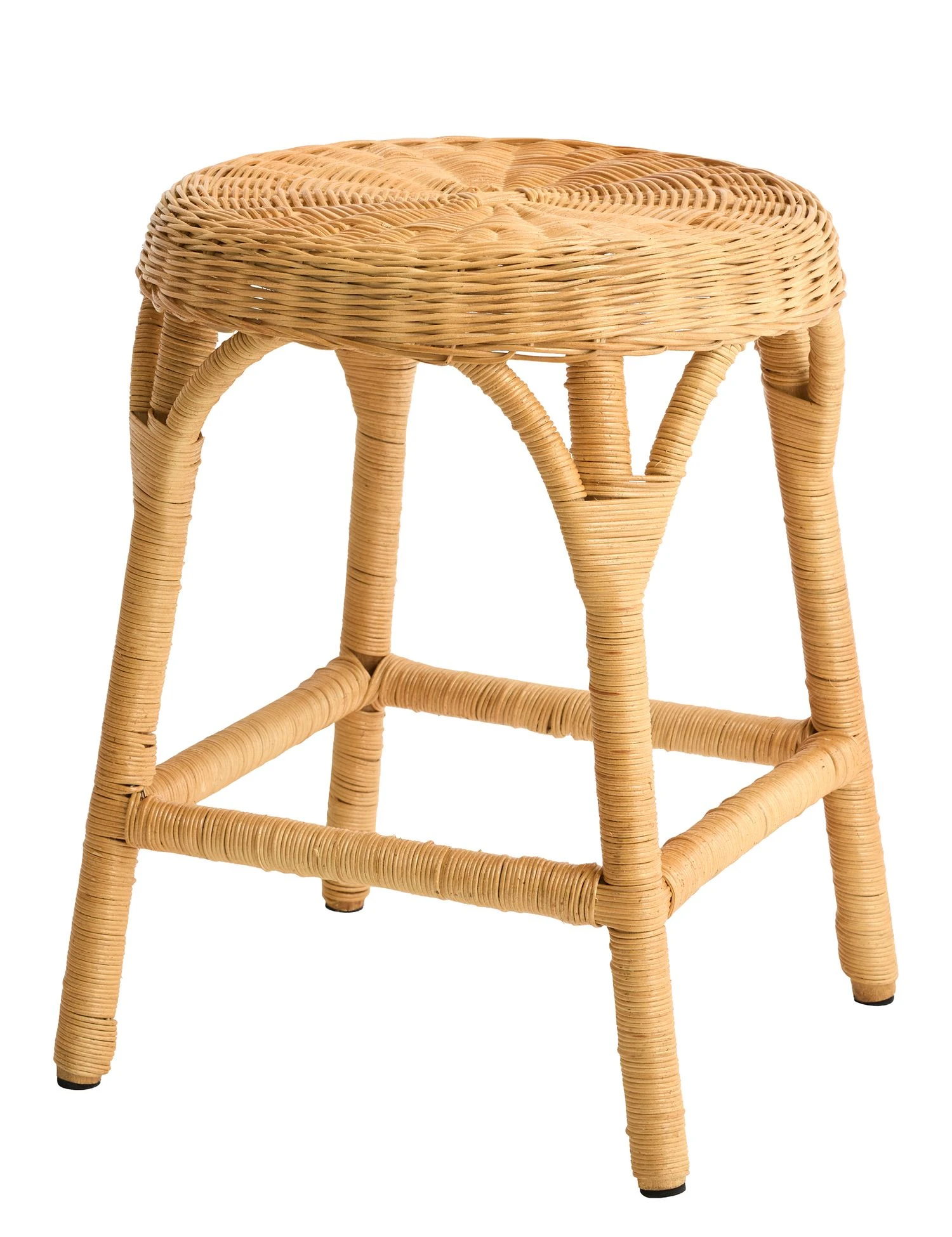 tabouret rotin