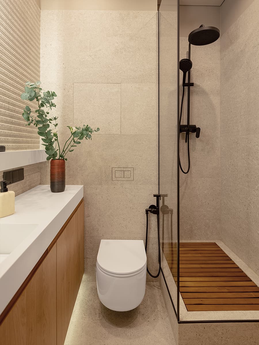 salle de bain studio de 23m2 décoration contemporaine salle de bain studio de 23m2 décoration contemporaine