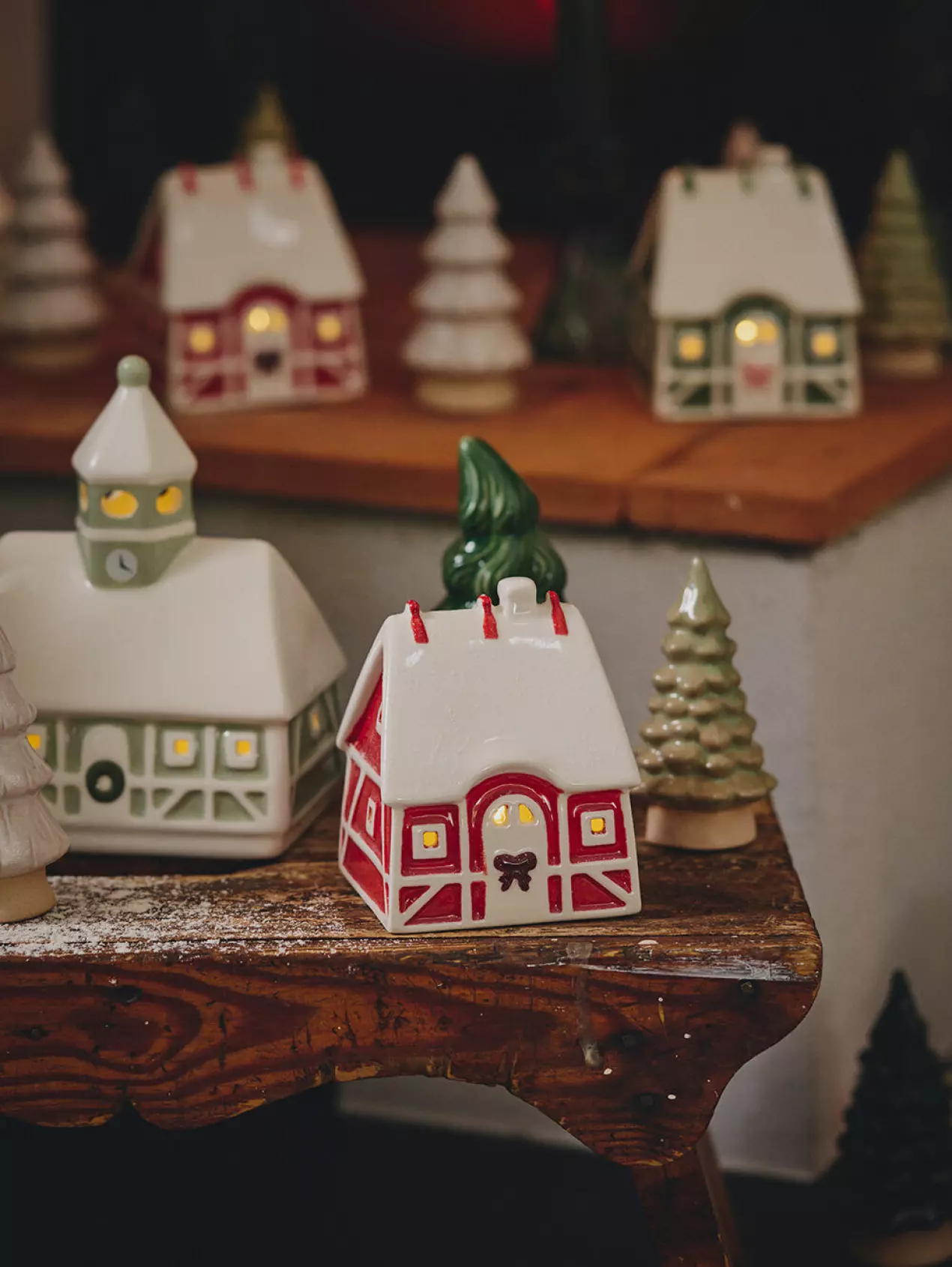 village miniature en céramique collection Søstrene Grene Noël 2026 village miniature en céramique collection Søstrene Grene Noël 2026