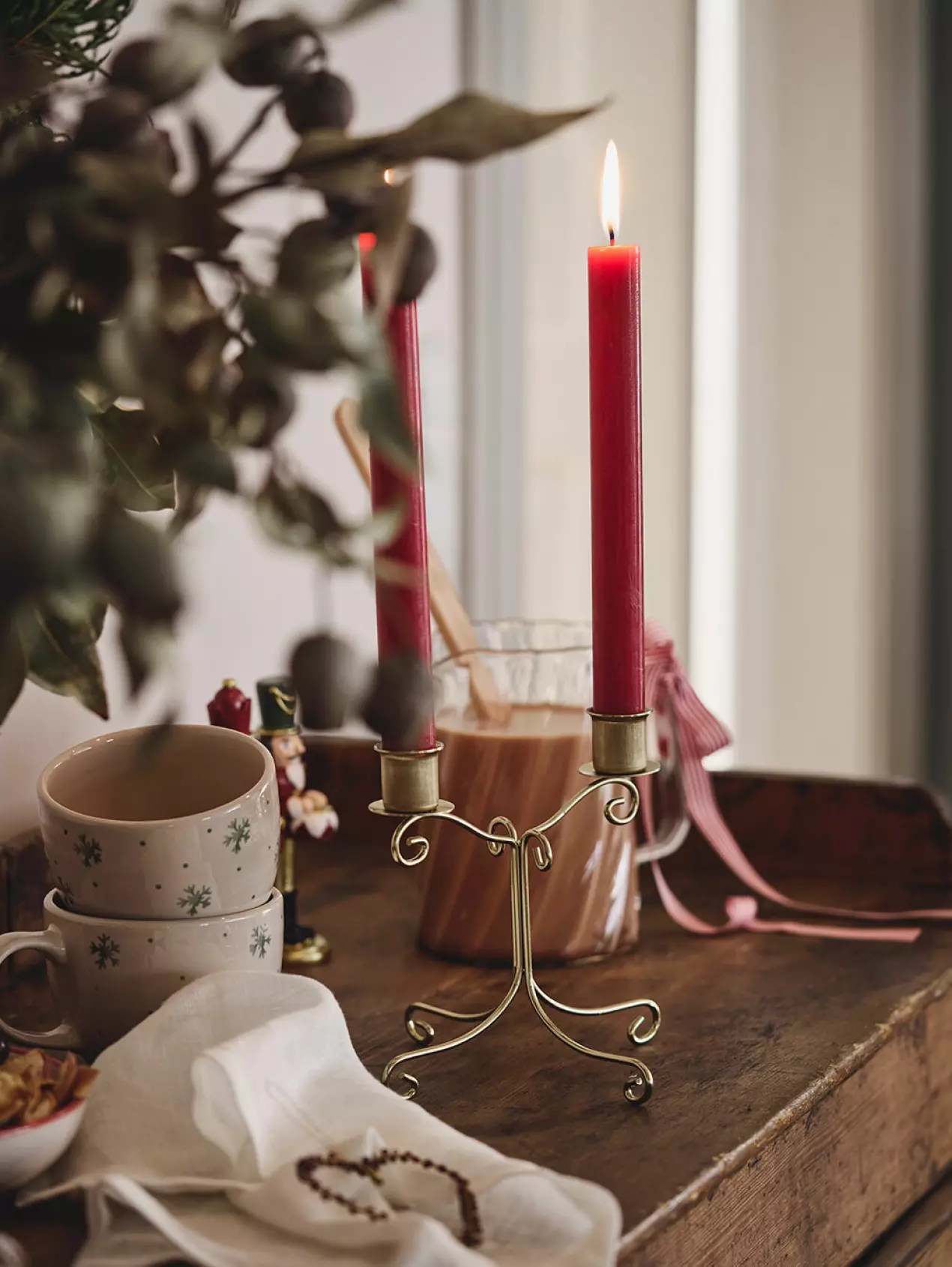 bougeoir doré collection Søstrene Grene Noël 2026 bougeoir doré collection Søstrene Grene Noël 2026