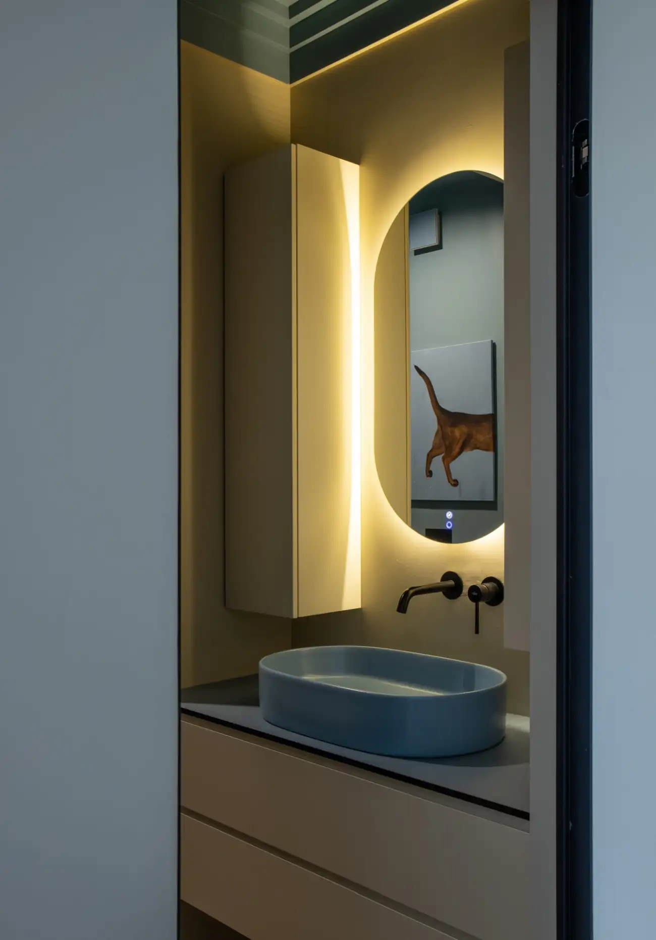 salle de bain design studio 28m2