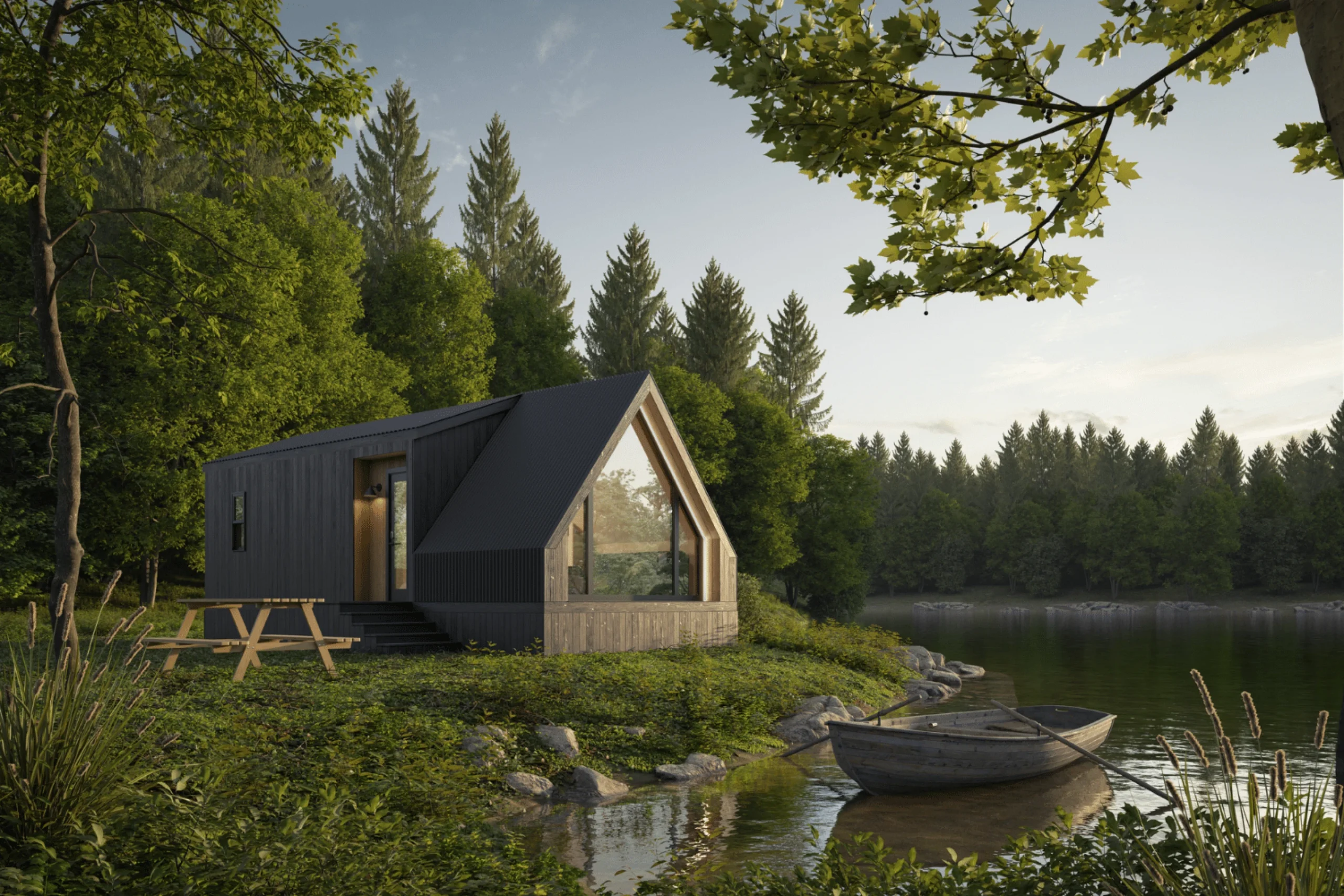 petite maison A-Frame 37m2 A-Frame Bunkhouse par Zook Cabins petite maison A-Frame 37m2 A-Frame Bunkhouse par Zook Cabins