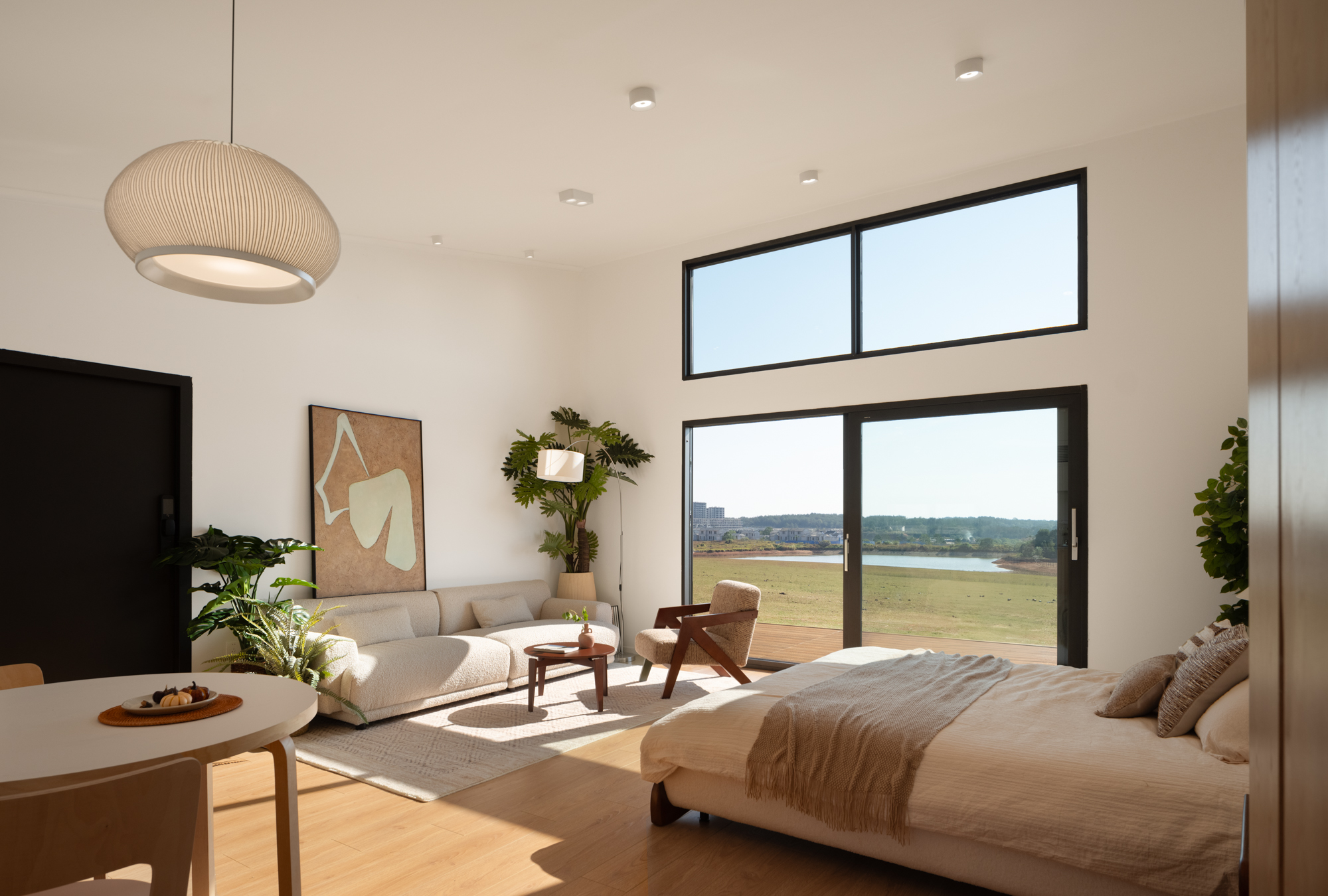 intérieur maison pliable 45m2 par Unfold House