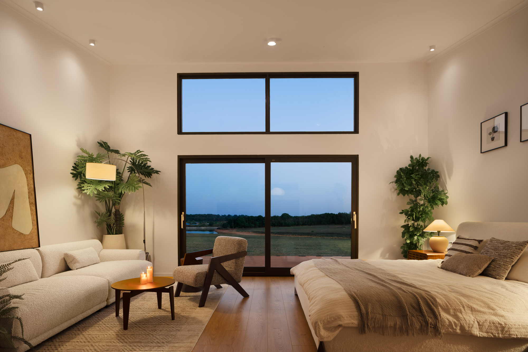 intérieur maison pliable 45m2 par Unfold House