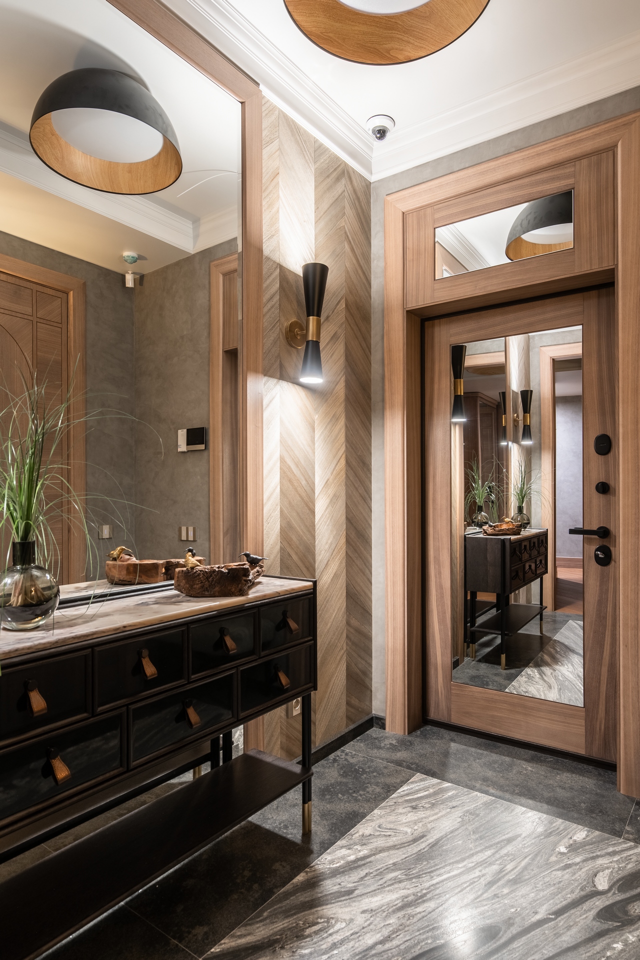 entryway contemporary decor 120sqm apartment