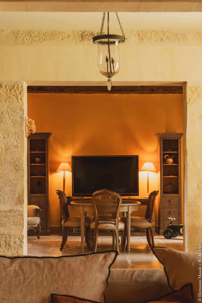 living room and dining room Mas de Peint Camargue France