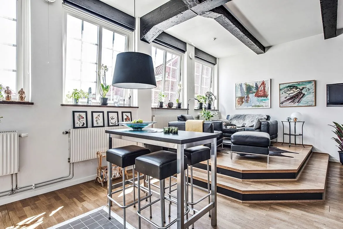 salon sur estrade