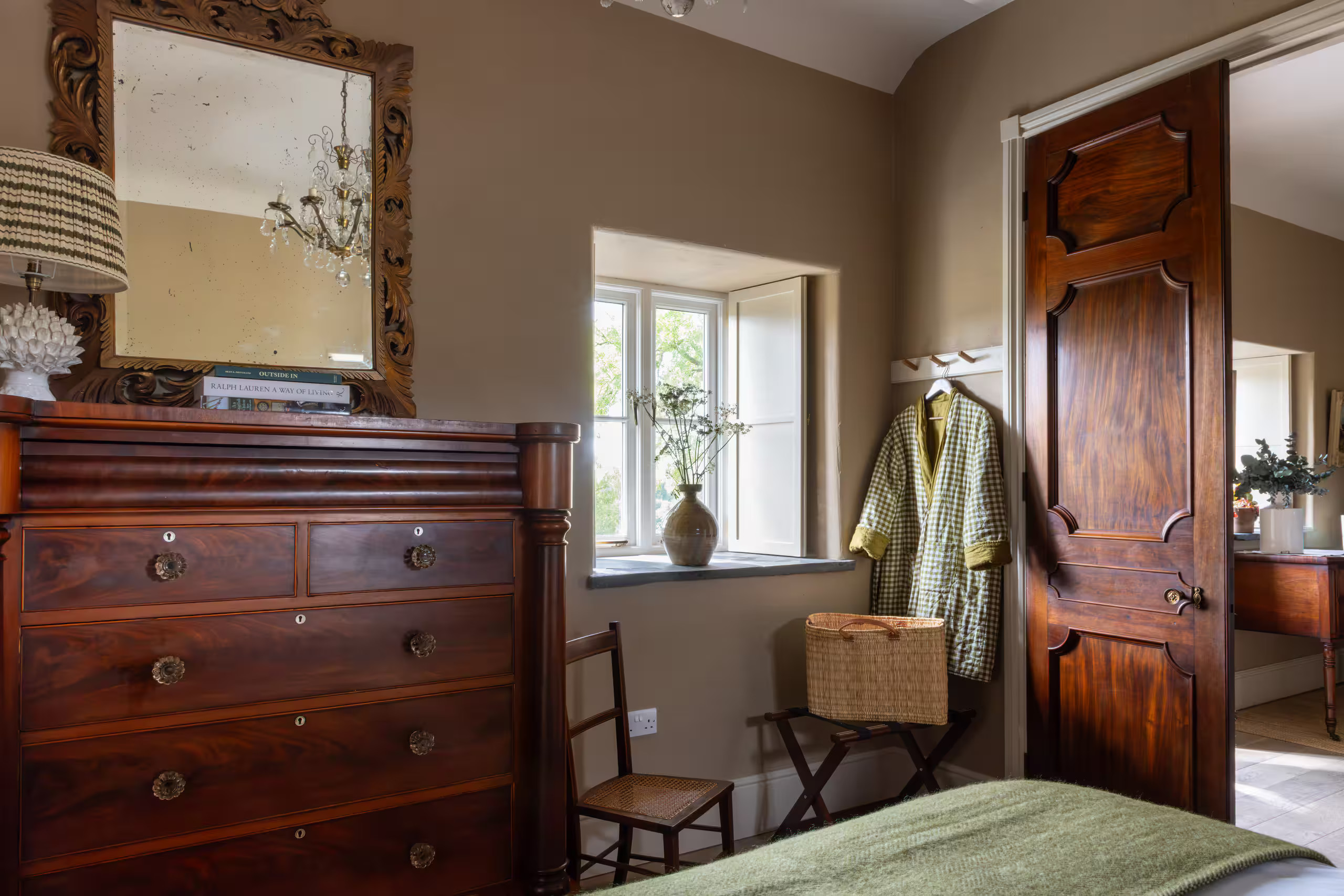 chambre décoration classique chic cottage en pierre au cœur du Pays de Galles