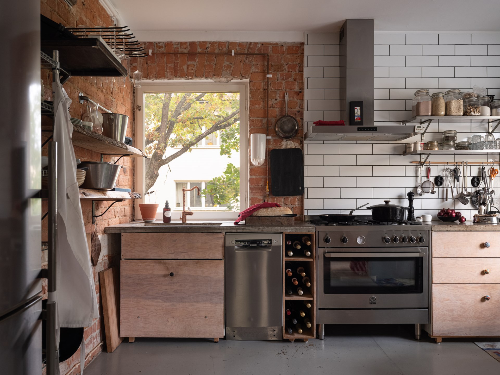 industrial style kitchen 42sqm studio Scandinavian decor industrial style kitchen 42sqm studio Scandinavian decor