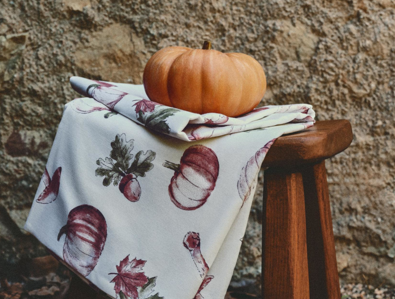 nappe citrouille bordeaux Lefties Home Halloween 2026