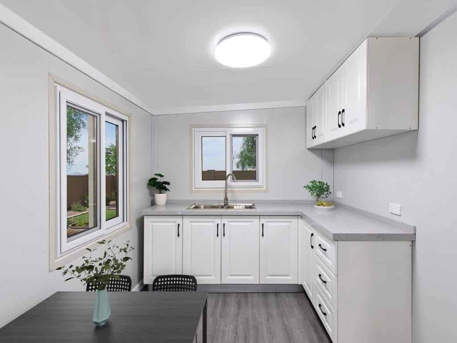 cuisine blanche en L