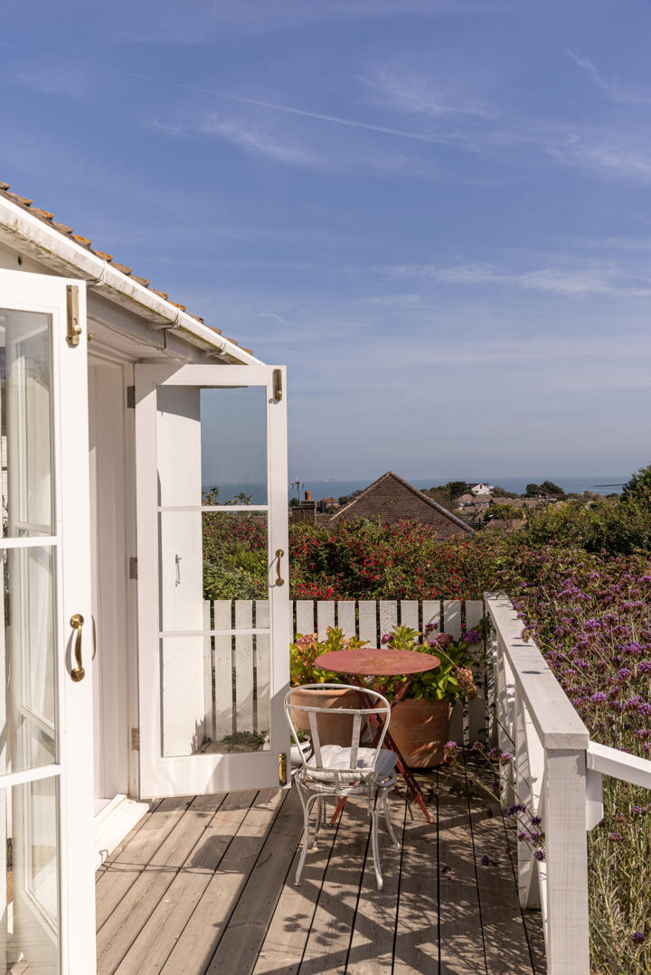 terrasse bois vue mer